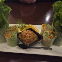 Vegetable spring rolls at Aiyara Thai Restaurant in Paris