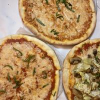 All vegan pizza options at Rini's in Elmsford