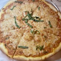 Vegan housemade cashew ricotta pizza  at Rini's in Elmsford