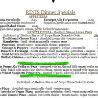 Small amount of Vegan options but worth it! at Rini's in Elmsford