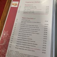 Menu july 2019 at Yan's Restaurant in Alnwick