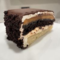 Opera cake at Loving Hut in San Jose