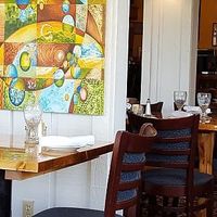 Dining area at Old Mission Tavern in Traverse City