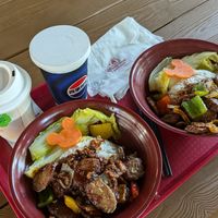 Beancurd and rice dish at Disney - Tangled Tree Tavern  in Shanghai