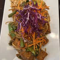 vegan pad thai (tofu, veggies)! at Pad Thai in St Louis