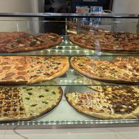 the front case is all vegan !  at Artistic Pizza in New York City