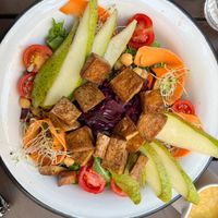 African salad (with tofu) at Fitagain in Krakow