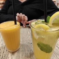 Lemonade and Oriental with fruits at Fitagain in Krakow