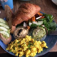 Vegan breakfast  at Fitagain in Krakow