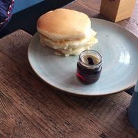 Pancakes (not vegan ) at Fitagain in Krakow