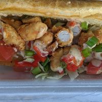 Lobstah roll at Grass VBQ Joint - Cloud Kitchen in Decatur