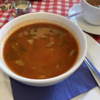 Tomato soupp  at Det Lille Pannekakehuset in Lillehammer