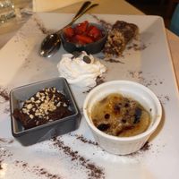 Poker vegan of desserts  at Rocca Ja in Castelsardo