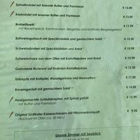 Vegetarian options  at Südtiroler Stuben in Essen
