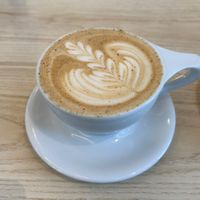 mocha with strawberry syrup   at Leaves House || in Montreal