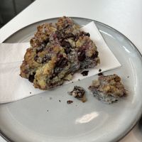 raspberry chocolate scone  at Leaves House || in Montreal