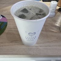 Lavender Oat Milk Latte  at Leaves House || in Montreal