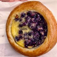 Blueberry Custard Tart at Leaves House || in Montreal