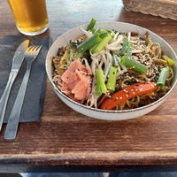 Seschuan "chicken" noodles  at Bracka 20 in Warsaw