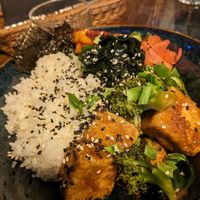 Teriyaki tofu at Bracka 20 in Warsaw