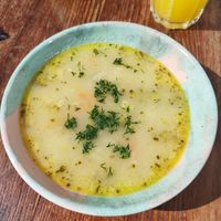 Vegetable soup (part of the menu i ordered) at Bracka 20 in Warsaw