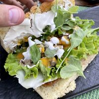 Focaccia sandwich at Urban & Veggie in Dubrovnik