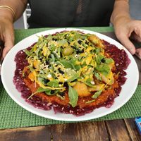 Raw pizza (GF) at Urban & Veggie in Dubrovnik