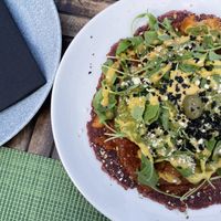 Delicious modern take on pizza at Urban & Veggie in Dubrovnik