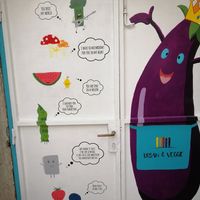 Arte no quintal do restaurante at Urban & Veggie in Dubrovnik