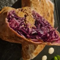 Veggie Kebab with Seitan pieces & vegan Mayo at Urban & Veggie in Dubrovnik