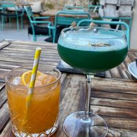 Batman and joker cocktails   at Urban & Veggie in Dubrovnik