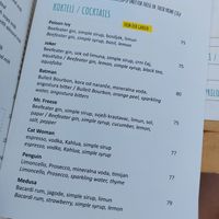 Batman themed cocktails at Urban & Veggie in Dubrovnik