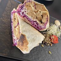 Kebab with super moist and tasty seitan    at Urban & Veggie in Dubrovnik