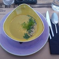 Soupe du jour (asperges) at Urban & Veggie in Dubrovnik