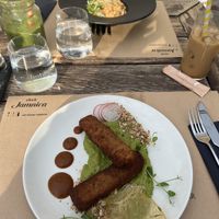 Seitan and risotto  at Urban & Veggie in Dubrovnik