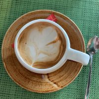 Coffee latte with oat milk  at Urban & Veggie in Dubrovnik
