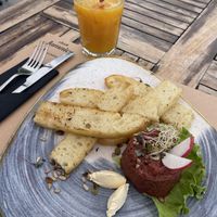 Eggplant tartare  at Urban & Veggie in Dubrovnik