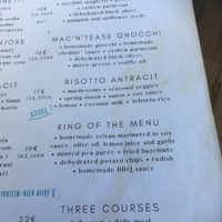 Menu at Urban & Veggie in Dubrovnik
