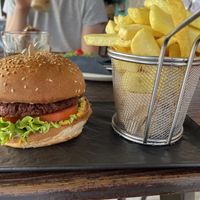 Vegan burger   at Urban & Veggie in Dubrovnik