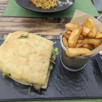 Mushroom Focaccia at Urban & Veggie in Dubrovnik