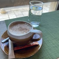 Cappuccino with oat milk  at Urban & Veggie in Dubrovnik