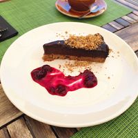 Tarta de chocolate y plátano at Urban & Veggie in Dubrovnik