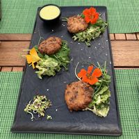 Potato fritters  at Urban & Veggie in Dubrovnik