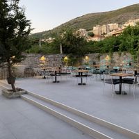 Outdoor terrace in the back at Urban & Veggie in Dubrovnik