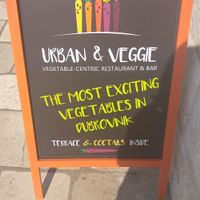 Signage at Urban & Veggie in Dubrovnik