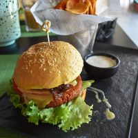 Vegan burger at Urban & Veggie in Dubrovnik