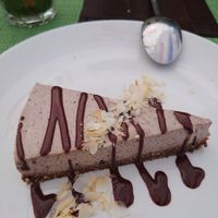 Raw cake with cocoa, maple syrup and vanilla at Urban & Veggie in Dubrovnik