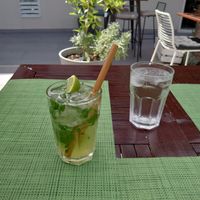 Drinks with bamboo straws at Urban & Veggie in Dubrovnik