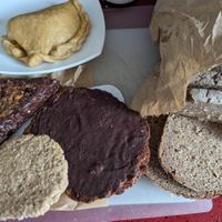 Treats, empanada and rye bread at Das Brot in Sevilla
