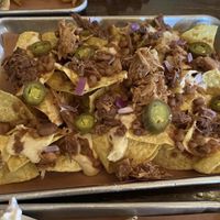 Jackfruit nachos were just okay. Didn’t like that cashew chz  at Smokee Mo's St Louis BBQ in St Louis